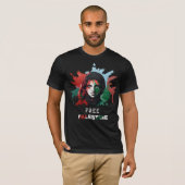 T-shirt palestine libre (Devant entier)