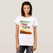 T-shirt Palestine libre (Devant entier)