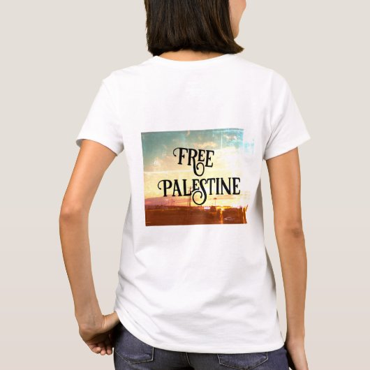 T-shirt Palestine libre (Dos)