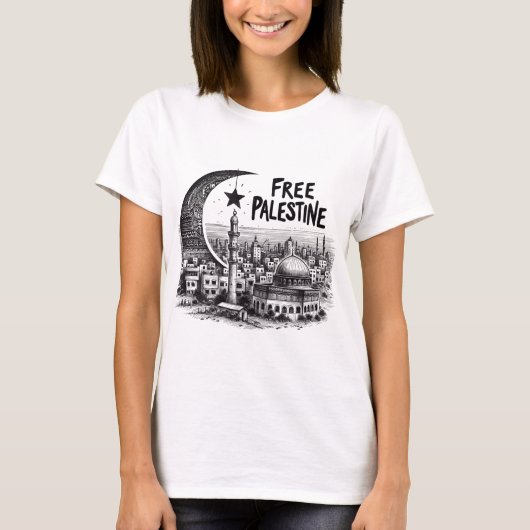 T-shirt Palestine libre de l'aqsa (Devant)