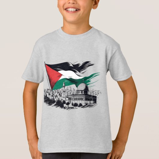 T-shirt Palestine libre de l'aqsa (Devant)