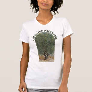 T-SHIRT PALESTINE LIBRE OLIVIERS LONG PALESTINE