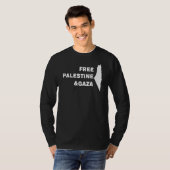 T-shirt Palestine libre, Palestine, drapeau de la Palestin (Devant entier)