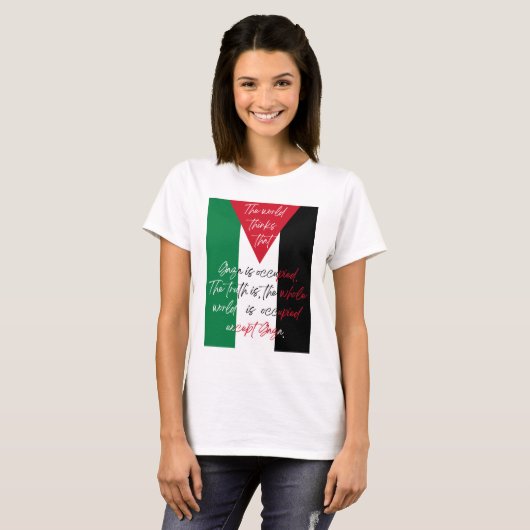 T-shirt Palestine libre - T-shirt Save Gaza (Devant entier)