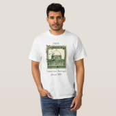 T-shirt Palestine libre | Timbre de la Palestine h (Devant entier)