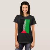 T-shirt palestine map and flag (Devant entier)
