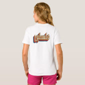 T-shirt PALESTINE Nom arabe Coloré (Dos entier)