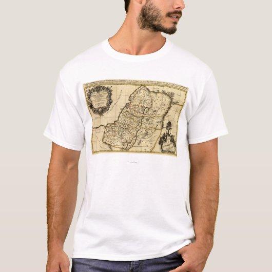 T-shirt PalestinePanoramic MapPalestine 2 (Devant)