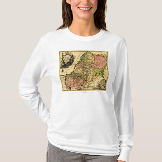 T-shirt PalestinePanoramic MapPalestine 4 (Devant)