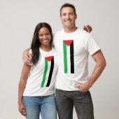T-shirt palestinien vertical de drapeau (Unisexe)