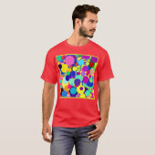 T-shirt Palette Abstraite animée (Devant entier)