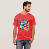 T-shirt Palette Abstraite animée (Devant entier)