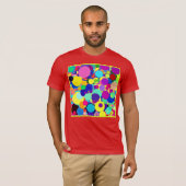 T-shirt Palette Abstraite animée (Devant entier)