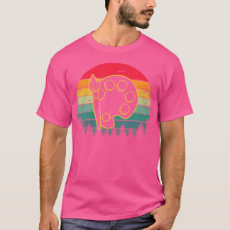 T-shirt Palette de couleurs Dessin Artiste Dessin d'esquis
