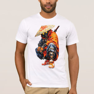 T-shirt Palette de Cyber Samurai Orange