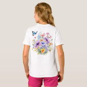 T-shirt Palette de la nature : Tee papillon des filles (Dos entier)