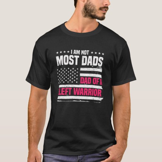 T-shirt Palette de lèvres cleft Papa Drapeau américain 4 j (Devant)