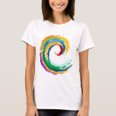 T-shirt "Palette vibrante : Conception ronde multicolore" (Devant)