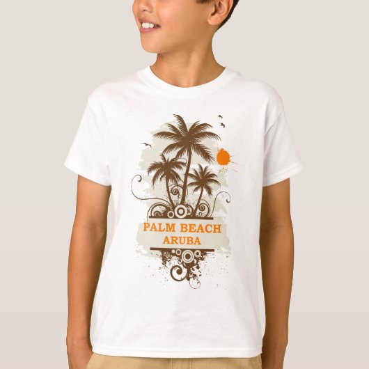 T-shirt Palm Beach Aruba (Devant)