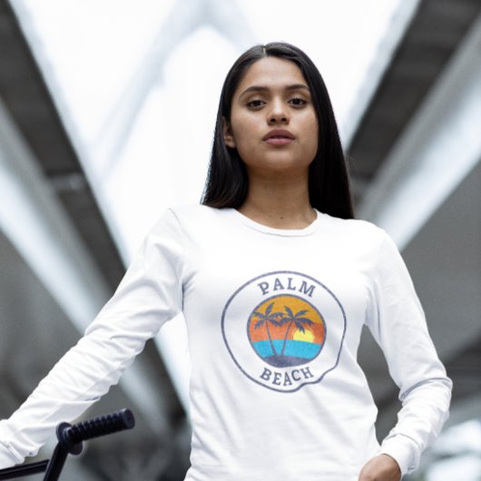 T-shirt Palm Beach, Aruba style classique défraîchi