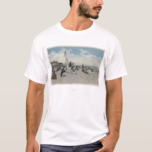 T-shirt Palm Beach, FL - l'heure de natation (Devant)