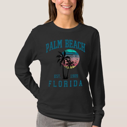 T-shirt Palm Beach Floride Spring Break 2022 Beach Palm Tr (Devant)