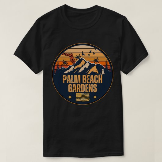 T-shirt Palm Beach Gardens, Floride (Design devant)