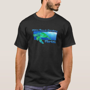 T-shirt Palm Beach Gardens Floride Natation Tortue de mer