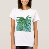 T-shirt Palm Leaf, feuillage tropical, forêt tropicale (Devant)