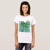 T-shirt Palm Leaf, feuillage tropical, forêt tropicale (Devant entier)