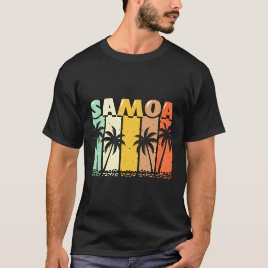 T-shirt Palm Samoa Samoan (Devant)