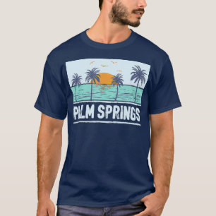 T-shirt Palm Springs Californie Coucher de soleil tropical