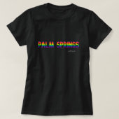 T-shirt Palm Springs Pride | drapeau arc-en-ciel (Design devant)