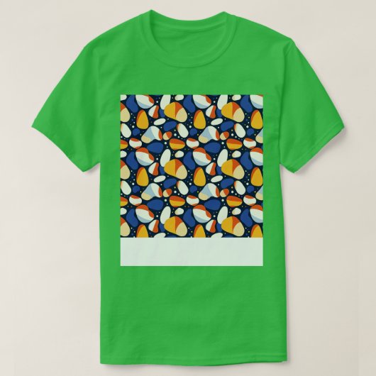 T-shirt Palm Stones Motif Beach Grès de galets (Design devant)