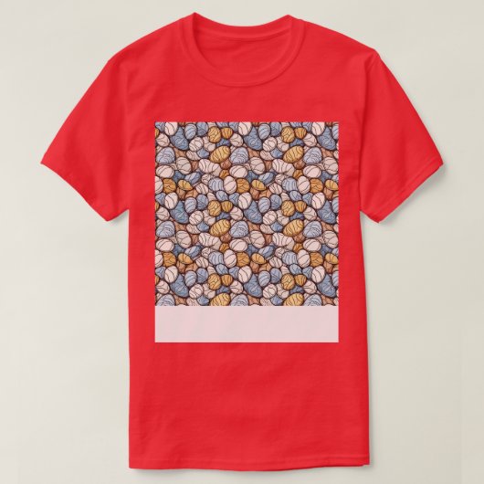 T-shirt Palm Stones Motif Beach Grès de galets (Design devant)
