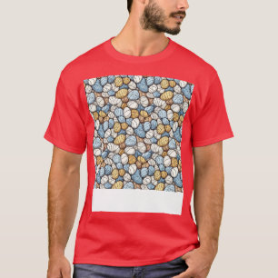 T-shirt Palm Stones Motif Beach Grès de galets