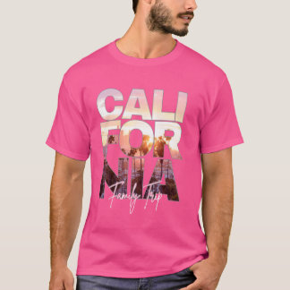 T-shirt Palm Sunset réflexion Californie Funny Family Tri