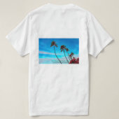 T-shirt Palm Tree Beach Seashore - Tropical Paradise (Design dos)