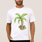 T-shirt Palm Tree Beach Tropical et Ile Vibes (Devant)