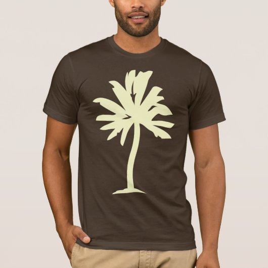 T-shirt Palm Tree - Crème (Devant)