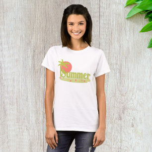 T-shirt Palm Tree été avec soleil et plage