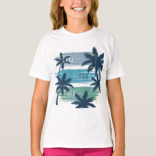 T-shirt Palm Tree - Plage coucher de soleil esthétique