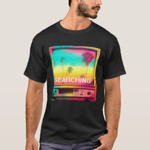 T-shirt Palm Tree Sunset Vaporwave 80s 90s Glitch Aestheti