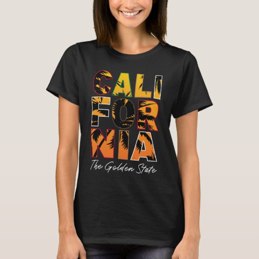 T-shirt Palm Trees de Californie (Devant)