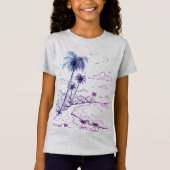 T-shirt Palm Trees et Sandpiper Beach Life (Devant)