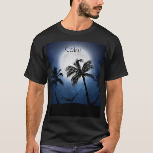 T-shirt Palm trees in the moonlight