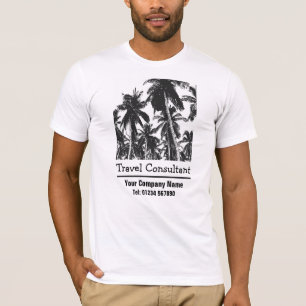 T-shirt Palm Trees pour conseiller en voyage ou agent de v