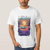 T-shirt Palma de Majorque, plage Design Espagne (Devant)