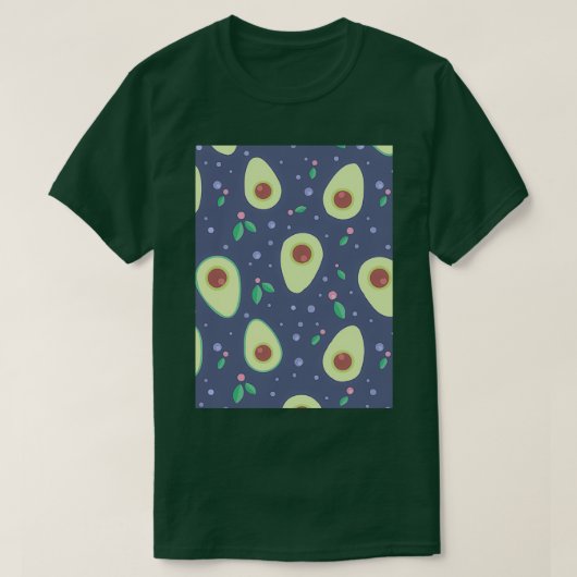 T-shirt Palme de conferva de fruits Avocado (Design devant)