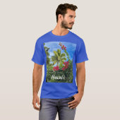 T-shirt Palme de noix de coco hawaïenne (Devant entier)
